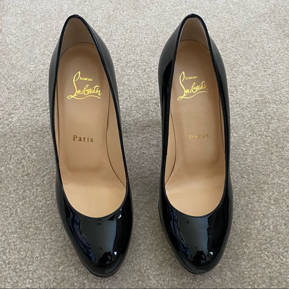 Christian Louboutin New Simple 100mm Patent 35